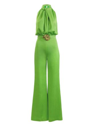 Silvia Tcherassi Siv jumpsuit met ceintuur - Groen
