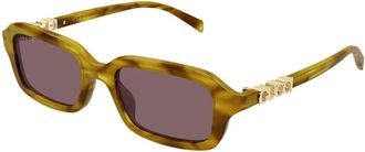 Gucci Sunglasses, unisex, Brown, Size: 50 MM Gg2152S Sunglasses