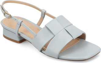 Journee Collection Tabatha Block Heel Sandal in Blue at Nordstrom Rack, Size 7.5