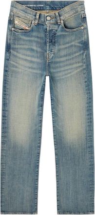 Diesel Blue Distressed cotton jeans