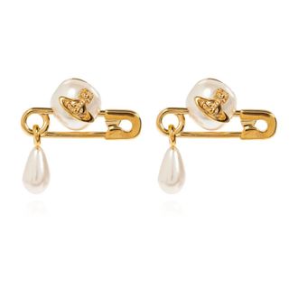 Vivienne Westwood Earrings, female, Yellow, Size: ONE SIZE Claude Small Stud Earrings