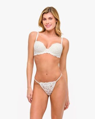 Cosabella Romanza G-String in Moon Ivory at Nordstrom