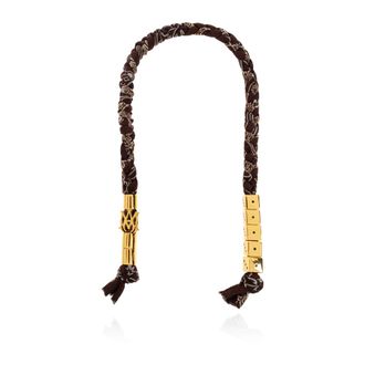 Amiri Keyrings, female, Brown, Size: ONE SIZE Braided Keychain