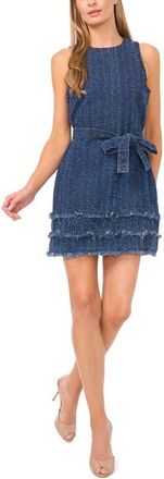 CeCe by Cynthia Steffe Boucle Denim Dress in Classic Navy at Nordstrom, Size 12