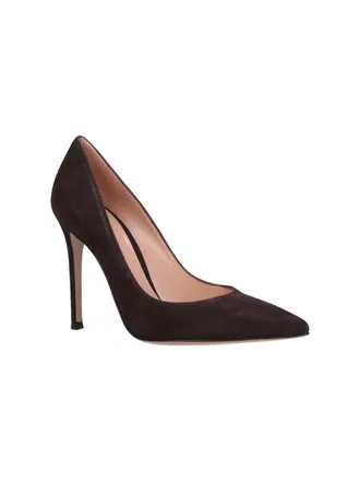 Gianvito Rossi Womens With Heel Brown Upper: Suede Leather High Shoes