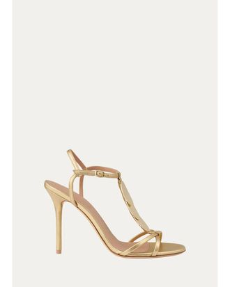 Malone Souliers Kali 100MM Leather Stiletto Sandals
