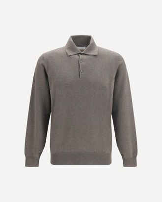 Brunello Cucinelli Cashmere knit Polo Male 52