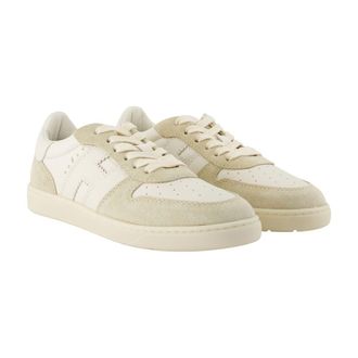 Hogan Womens Leather Colorblock Sneaker Multicolor Calfskin
