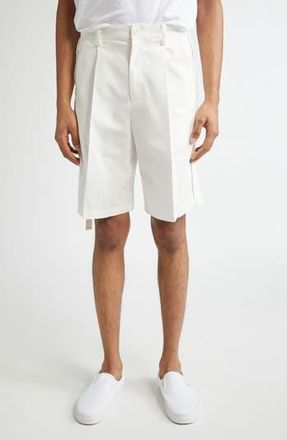 Undercover Pleat Front Bermuda Shorts in White at Nordstrom Rack, Size 3