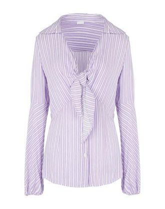 8 by YOOX LINEN-VISCOSE FRONT KNOT CHEMISIER