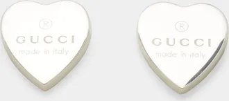 Gucci Engraved Heart Trademark Earrings