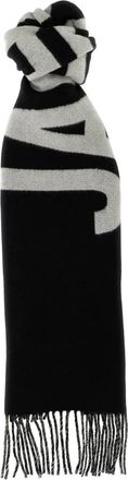 Jacquemus Bufanda de punto con logo - Accessories - Hombre - Negro - ONE SIZE