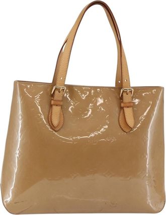 Louis Vuitton Brentwood Handbag Monogram Vernis Brown Patent_Leather Bag (Pre-Owned)
