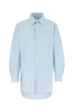 Bottega Veneta Embroidered Cotton Oversize Shirt