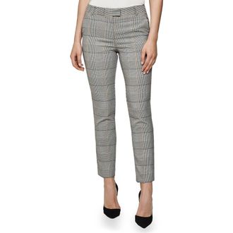 Reiss Deborah Glen Check Slim Ankle Trousers in Multi at Nordstrom, Size 2 Us