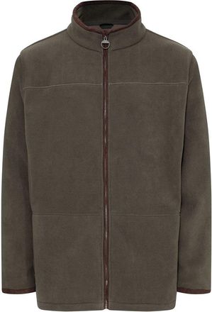Champion Mens Berwick Fleece Jacket with Faux Suede Trim - Olive - Medium