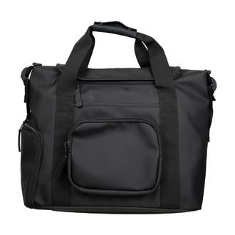 Rains Black Technical Fabric Travel Bag
