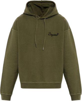 Dsquared2 Hoodie - Heren - Hoodies - Groen - S - Katoen - Hoodies & sweatvesten