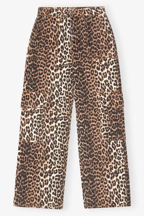 Ganni Mixed Leopard Angi Jeans - Size 25 Organic Cotton