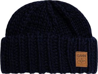 Ganni Hats - Dames - Hoeden - Blauw - ONE Size - Accessoires