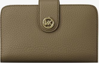 Michael Kors MK Pop Charm Medium Pebbled Leather Wallet
