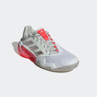 adidas Tennisschuh ADIDAS PERFORMANCE BARRICADE 13, Gr. 40,5, bunt (cloud wei&szlig;, champagne metallic, lucid rot), Synthetik, Textil, Schuhe Tennisschuh, f&uuml;r Ha
