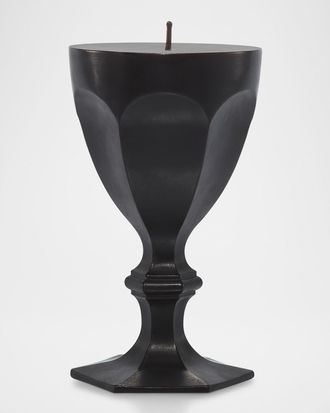 Baccarat Harcourt Goblet Candle, Black