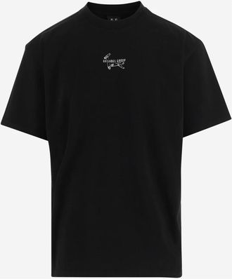 44 Label Group T-Shirts, male, Black, Size: L Classic Tee