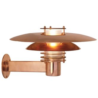 Nordlux Vintage Outdoor Wall Light Brown Copper E27 Coastal/Marine Safe - Mains Powered, IP54