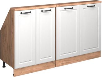 Vicco Armario Para Tejado Inclinado Rion, Casa De Campo Goldkraft Roble/blanco, Lote De 2, Vicco