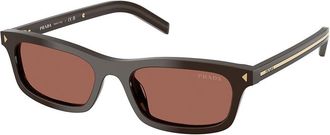 Prada PR D05S 27I20W Womens Sunglasses Brown Size 52