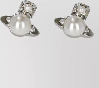 Vivienne Westwood logo stud earrings