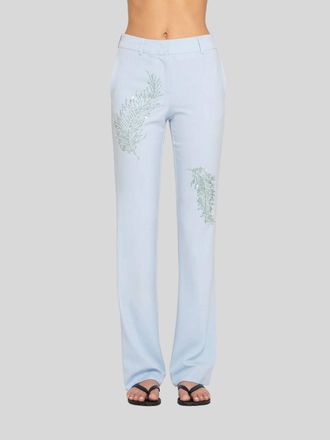 Des_Phemmes Tailored Pant With Sequin In Blueberry