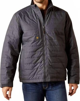 Ariat Rebar Cordura Ripstop Light Insulated Jacket In Grey