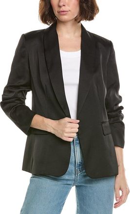 T Tahari Shawl Collar Scrunch Sleeve Blazer