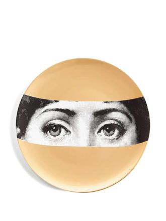 Fornasetti Tema e Variazioni wall plate - unisex - Porcelain - OS - Metallic