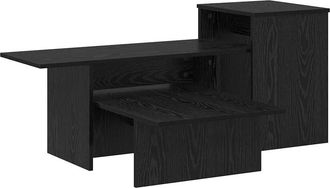 vidaXL Mesa Consola Roble Negro 91,5 X 35 X 38,5 Cm Vidaxl