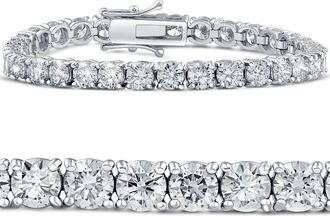 Pompeii3 15Ct TW Natural Diamond Tennis Bracelet 7 Double Lock Clasp