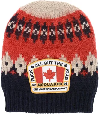 Dsquared2 Multicolor Carryover Knitted Beanie Cap