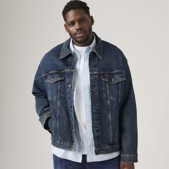 Levi's Trucker Jacket (Big) - Mens - 1XL - Blue