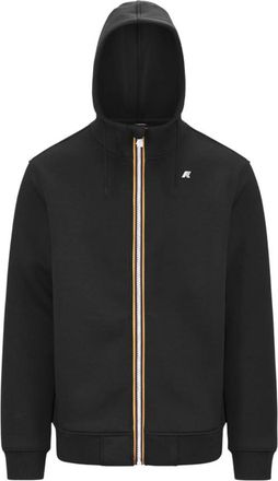 K-Way Black Zip Up Logo Hoodie