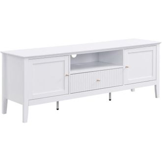 Vente-Unique Vente-unique - Mobile tv con 2 ante, 1 cassetto e 1 nicchia in mdf Bianco - nariva