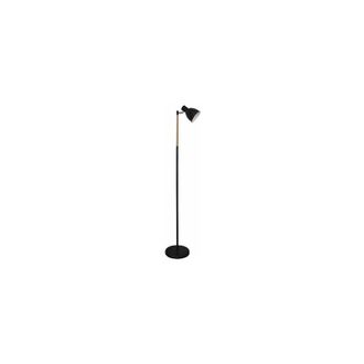 Fabrilamp Pie De Salon Afocar 1xe27 Negro/haya Orientable 140x25x25 Cm