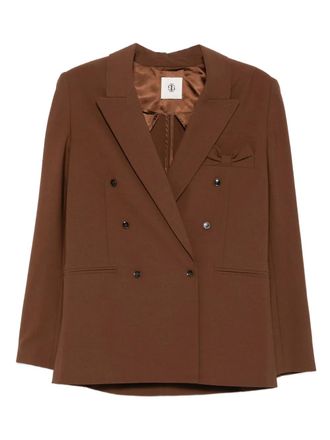 The Garment bow-detail blazer - Brown