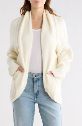 Wishlist Shawl Collar Cardigan in Ivory at Nordstrom Rack, Size Medium/large Regular