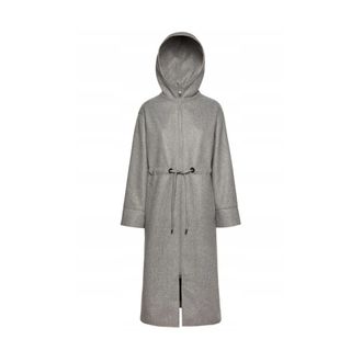 Geox Lange jas met ademend interieur - Dames - Parka Jassen - Grijs - L - Polyester - Jassen