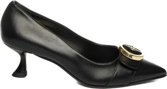 Albano D&eacute;collet&eacute; - Dames - Pumps - Zwart - 37 EU - Leer - Schoenen