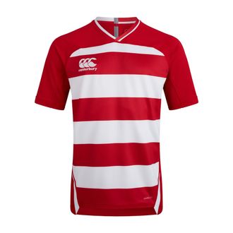 Canterbury Of New Zealand Heren Evader Hooped Vapodri Jersey (Vlag Rood)