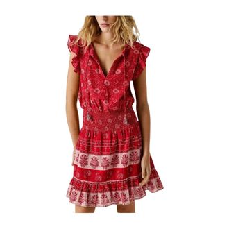 Pepe Jeans London Cyra Dress - female - Pepe Jeans - Summer Dresses - Red - XS - Dresses
