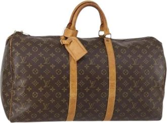 Louis Vuitton Pre-owned Weekend Bags, female, Brown, Size: ONE SIZE Pre-owned Weekend Bag